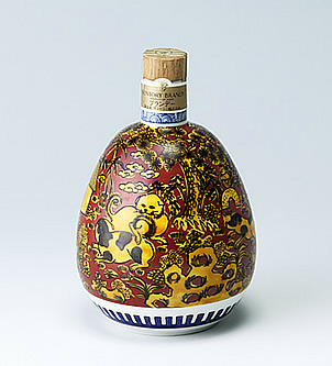 九谷焼　吉田屋風犬の図